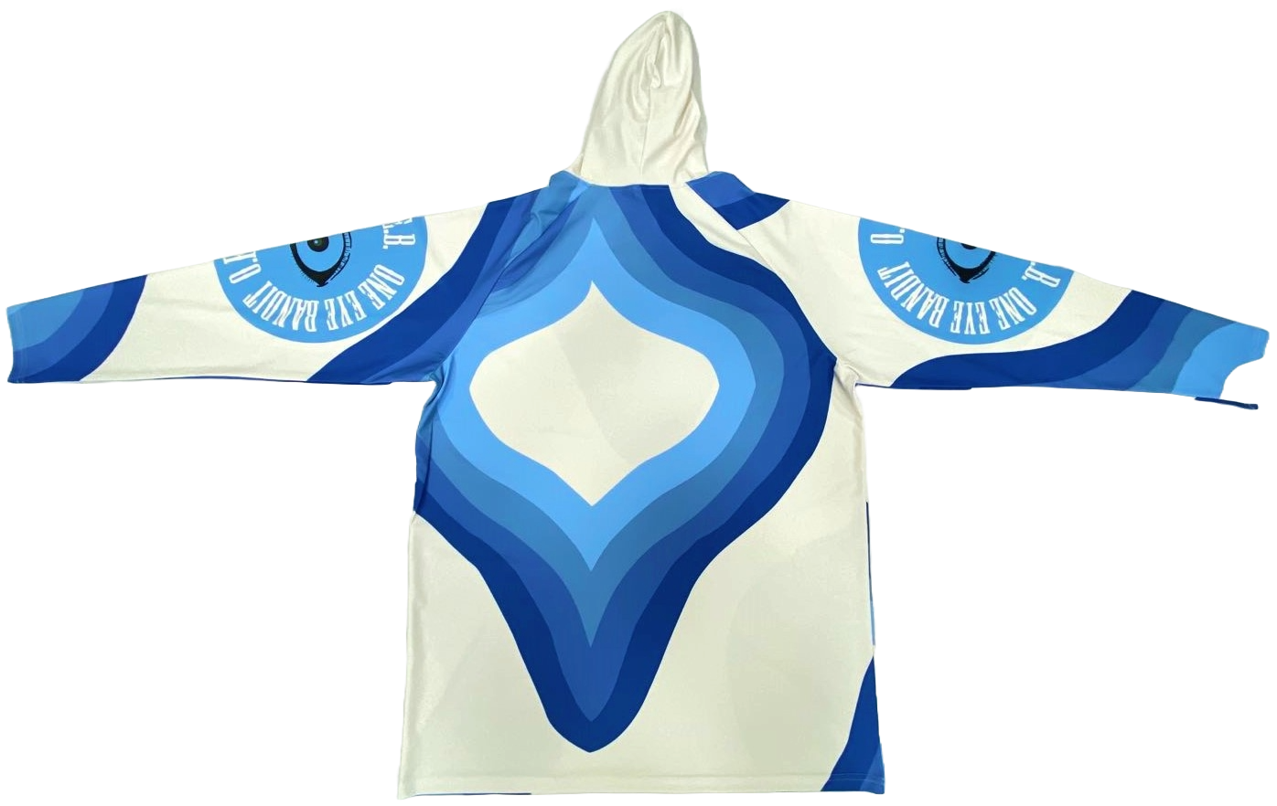OEB: Blue Wave - Long Sleeve Hooded Rash Guard