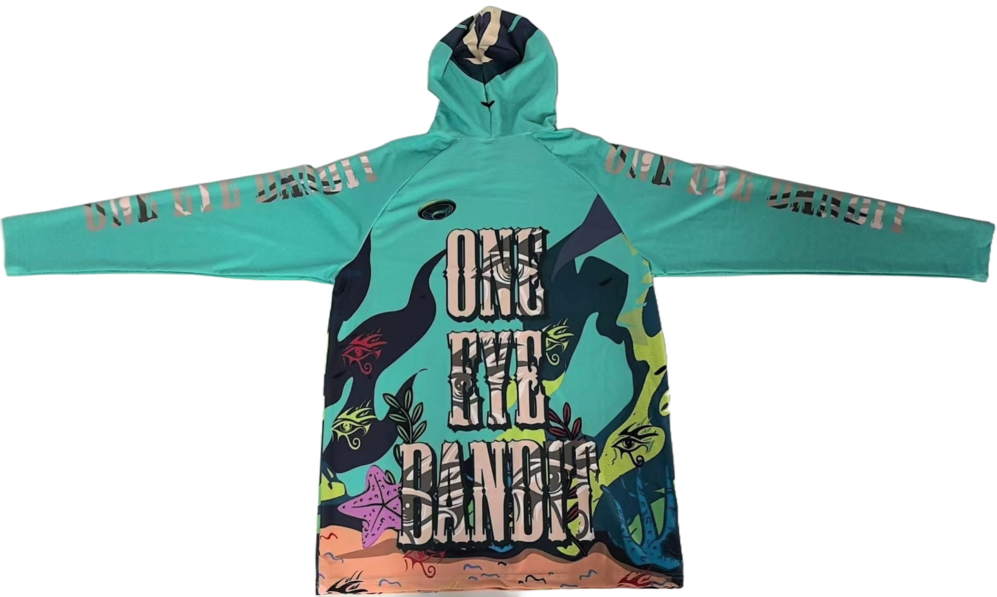 OEB: Underwater Submerged Objects - Long Sleeve Hooded Rash Guard